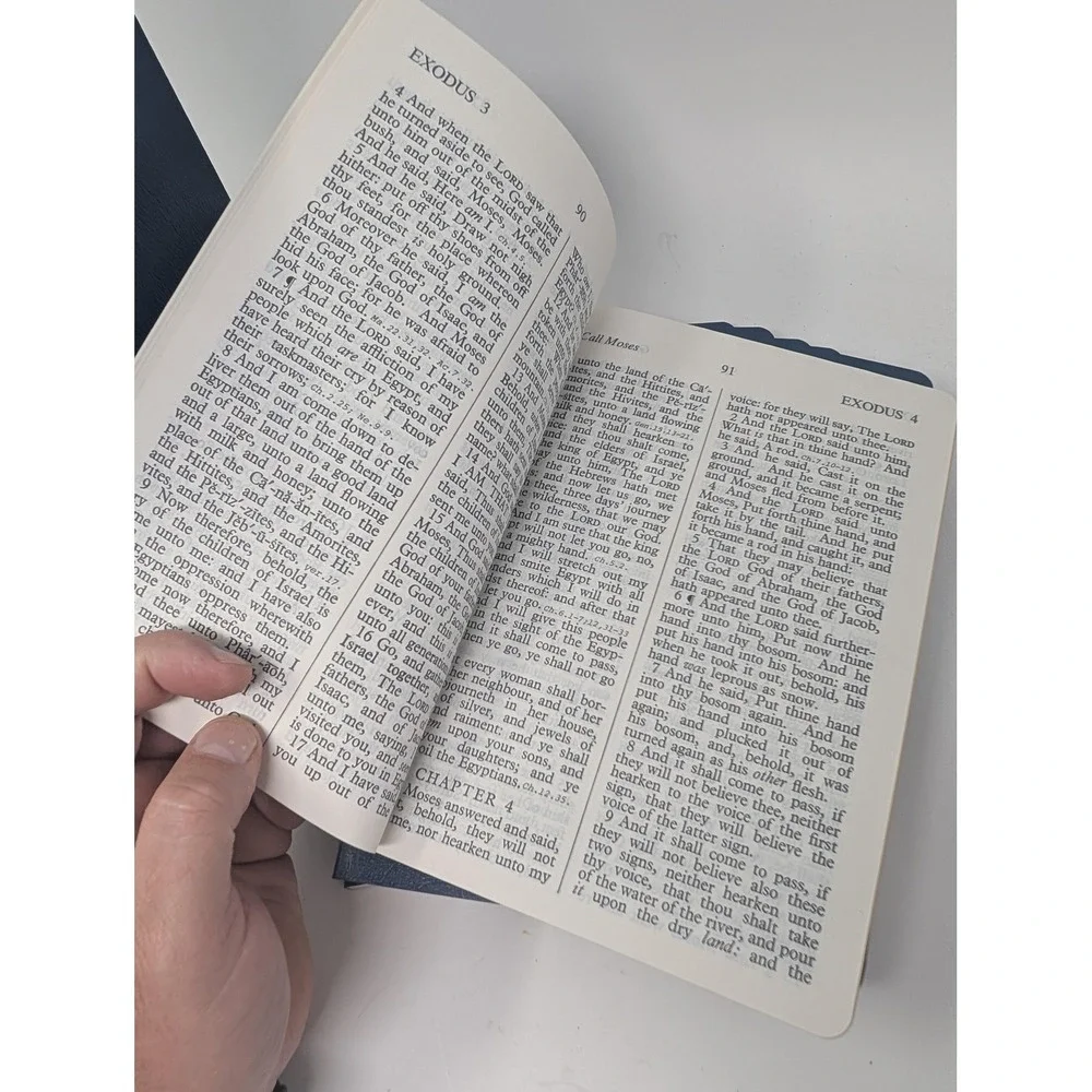 Holy Bible Giant Print King James Version Special 7 Volume Blue Hardcover